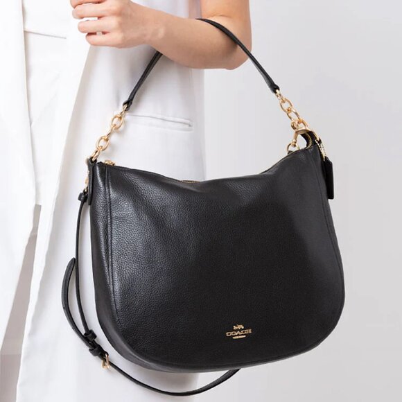 Coach Black Elle Hobo Bag - Picture 1 of 10